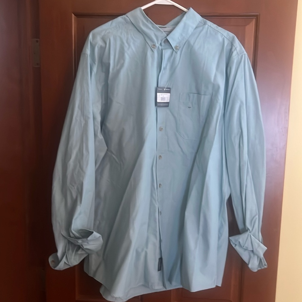 Eddie Bauer xxl tall button down poplin shirt